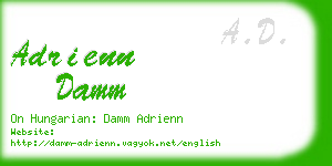 adrienn damm business card